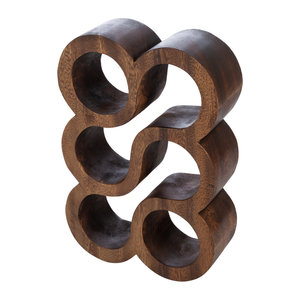 New Design Mango Wooden Texture Wine <b>Rack</b> 6 Bottles Stand Wine Bottle Holder for <b>Bar</b> Restaurant Hotel and <b>Bar</b> Decor Accessories - Product Image 4