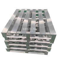 Palette en acier et aluminium robuste |   Capacité de 1000 kg, résistant à la corrosion, assemblage à verrouillage rapide pour usage industriel