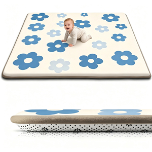 <span class=keywords><strong>Tapis</strong></span> <span class=keywords><strong>de</strong></span> sol épais rembourré en mousse, imperméable, en velours corail à imprimé floral, pour <span class=keywords><strong>parc</strong></span> <span class=keywords><strong>de</strong></span> jeu bébé, <span class=keywords><strong>tapis</strong></span> d'éveil pour nourrissons et tout-petits - Product Image 1