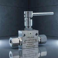 Vanne à bille 15000 psi HIP Autoclave Type Butech en acier inoxydable 316 traité à froid, construction en acier inoxydable 316, vanne à bille FNPT 1/8'' 1/4'' OD