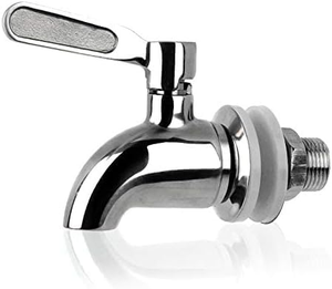 Rubinetto refrigeratore dell'acqua, erogatore dell'acqua, stile push con blocco di sicurezza per bambini, adattatore per sistema Ro per acqua calda fredda, 2 pezzi in plastica, rosso/blu