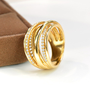 Anello a fascia incrociata esotico da donna, elegante gioiello alla moda per le dita - Product Image 6