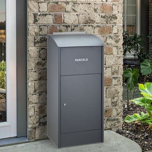Boîte aux lettres extérieure moderne antivol en métal thermolaqué autoportante pour livraison express d'appartements avec support <span class=keywords><strong>UPS</strong></span> et POST - Product Image 1