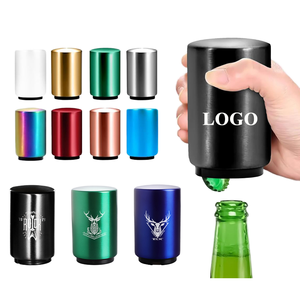 Destapador de Botellas Magnético de Acero Inoxidable, Automático, con Logotipo Grabado con Láser Personalizado, Regalo Popular - Product Image 1
