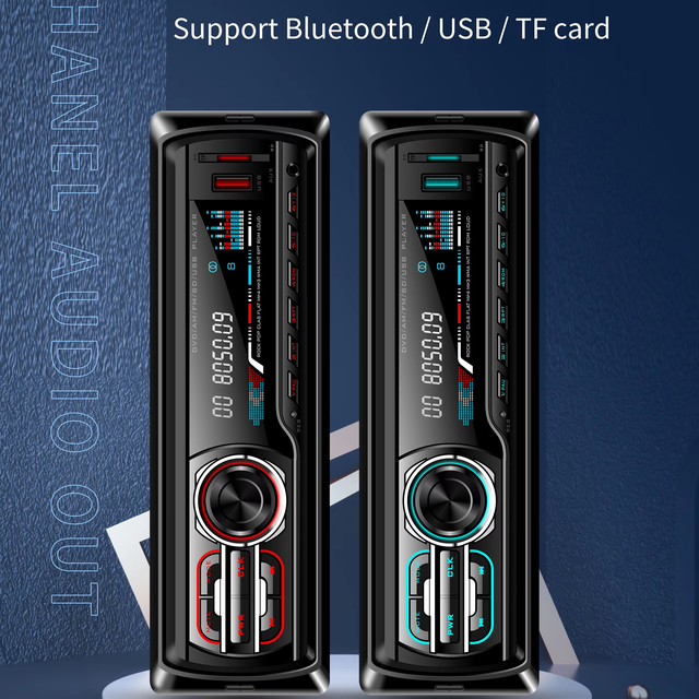Car Stereo MP3 Player 1DIN Multimedia Set With FM/AM Radio and APP Locator Audio Touch Screen Support