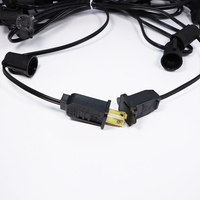 C9 LED Weihnachtslichterkette 25' Kabel mit 12" Sockelabstand E17 Fassung