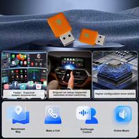 Nueva Caja de Interconexión Inalámbrica CarPlay 2 en 1 con Android Auto, Marca XMT, Material ABS, Portátil, con Puerto USB