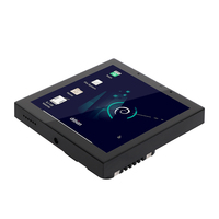Interruptor táctil inalámbrico Linux Debian 11 PoE de 4 pulgadas con USB para la automatización del hotel/hogar, con WiFi integrado, 2, 2, 1, 2, 2, 2