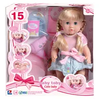 Muñeca rosa de silicona suave para niña, juguete de moda de 17 pulgadas, 2021