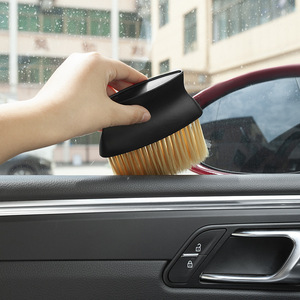 <b>Car</b> <b>Interior</b> Cleaning Brush Soft Bristle For Vent Crevice Detailing Maintenance Black Beige Bristles Manual PP Material - Product Image 2