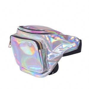 Bas Sport PVC Sac de taille étanche Holographique Brillant Fanny Pack Sac pour téléphone portable - Product Image 3