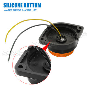 4/6/10PCS Feux de signalisation 24V 6 LED, feux latéraux de gabarit pour remorque, feux de position latéraux LED orange, blanc, rouge pour camion et poids lourd - Product Image 4