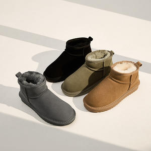 Chaussures <span class=keywords><strong>en</strong></span> gros, série de pantoufles décontractées d'intérieur <span class=keywords><strong>et</strong></span> d'extérieur, pantoufles fantaisie, bottes <span class=keywords><strong>en</strong></span> <span class=keywords><strong>cuir</strong></span> de luxe, bottes <span class=keywords><strong>en</strong></span> laine, bottes de neige - Product Image 3