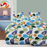 Ensemble de literie de luxe super doux 4 pièces pour lit Queen Size, Full Size et King Size, comprenant housse de couette, drap et couette (Ropa De Cama)