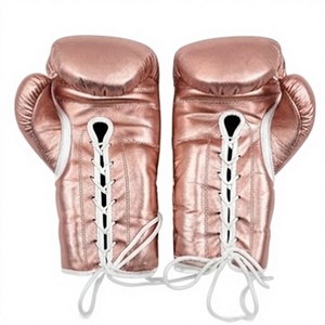 Guantes de Boxeo Color Oro Rosa, Guantes de Entrenamiento de Artes Marciales, Guantes de Combate con Logotipo Personalizado para Práctica de Boxeo - Product Image 2