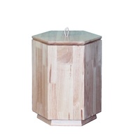 Table d'appoint hexagonale en bois avec rangement, table d'appoint à plateau rabattable avec rangement dissimulé, meuble d'appoint nordique pour canapé
