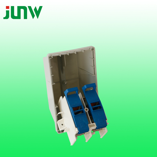 Zhejiang JV White 2P Fuse Box Can Place Two Fuse Rated Voltage 220V