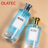 Botella de Perfume de Cristal de Lujo de 30/50 ml, Personalizada y de Alta Gama, con Atomizador de Presión de 100 Pulverizaciones para Personalización