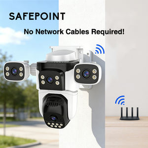 Telecamera di <span class=keywords><strong>Sicurezza</strong></span> SAFEPOINT con Quattro Obiettivi, Doppio Braccio PTZ, WiFi, Impermeabile per Esterni, 1080P, Tracciamento AI, Visione Notturna a Colori, Allarme - Product Image 5