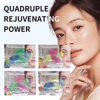 Masque Hydrogel Contour des Yeux Marque Blanche – Patchs Oculaires à la Caféine pour Réduire les Poches et les Cernes