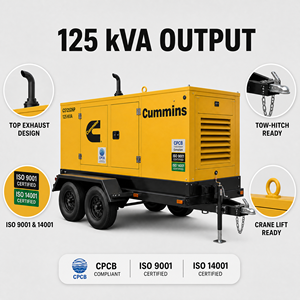 เครื่องกำเนิดไฟฟ้าดีเซล 500 600 700 1000 กิโลวัตต์ แบบซุปเปอร์ไซเลนท์ พร้อมหลังคาเก็บเสียง ระบบสตาร์ทอัตโนมัติแบบสามเฟส ATS สตาร์ทระยะไกล 50Hz/60Hz 1800 รอบต่อนาที - Product Image 1