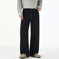 Jeans amples à jambes larges pour hommes - Pantalons en denim respirants et écologiques pour le printemps/l'automne - Streetwear - Mode tendance - Pantalons de style urbain