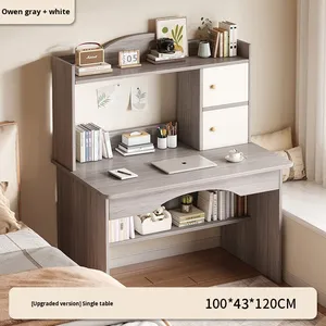 Escritorio <span class=keywords><strong>de</strong></span> Computadora Moderno y Sencillo <span class=keywords><strong>de</strong></span> Madera para el Hogar, <span class=keywords><strong>Estudio</strong></span> y Trabajo <span class=keywords><strong>de</strong></span> Oficina, con Altura Ajustable y Gran Capacidad - Product Image 2
