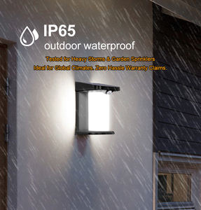 500lm açık güneş enerjili hareket sensörü sensör duvar işık bahçe IP65 su geçirmez ön kapı LED dış monte güneş Pir duvar işık - Product Image 2