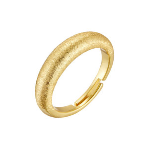 Retro Style Gold Brushed Open Ring Adjustable Index Finger Simple Minimalist Luxury Jewelry Gift - Product Image 5