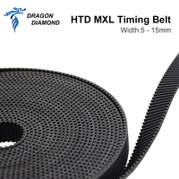 Dragon Diamond MXL 3M/5M courroie de distribution largeur 5 10mm industrie du Laser courroies synchrones courroie de distribution ouverte en caoutchouc pour machine à laser