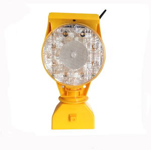 Wesure IP65 Rechargeable Solar <b>LED</b> Traffic Light Safety Warning <b>Flashlight</b> with Aluminium Body 12V 300mm for Roadside - Product Image 1