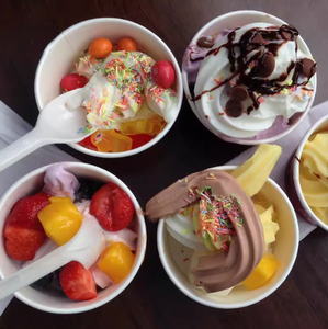 Doking Halal trái cây kem bột mềm kem bột bong bóng trà cửa hàng Sundae <span class=keywords><strong>Ice</strong></span>-<span class=keywords><strong>Cream</strong></span> <span class=keywords><strong>Cone</strong></span> giỏ hàng - Product Image 5