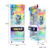 Machine à griffes commerciale à monnayeur avec lecteur de carte pour centre de jeux et de divertissement, prend en charge les services OEM et ODM