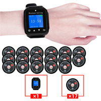 Longue durée de vie de la batterie sans fil Restaurant Watch Pager Serveur Système d'appel Charge rapideAlimentation fiable