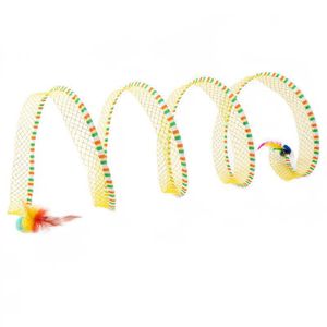 New S Type Self-Play Folded Coil <b>Cat</b> Spiral Tunnel <b>Toy</b> Self Play Collapsible Tunnel <b>Toy</b> for Kitty <b>Cats</b> <b>Interactive</b> <b>Cat</b> <b>Toys</b>/ - Product Image 1