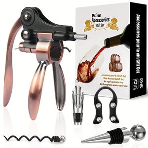 Juego de abridor de vino IStapromo, juego de accesorios para vino multifunción de acero inoxidable, juego de regalo con sacacorchos - Product Image 4