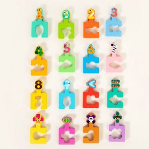 Rompecabezas de madera 3D para niños pequeños, 7 pulgadas, con bandeja, colores brillantes, clasificación de formas, rompecabezas de clavijas para niños de 3 a 5 años - Product Image 5