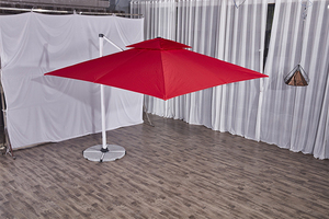 Jardín al aire libre grande <span class=keywords><strong>2</strong></span>,5*<span class=keywords><strong>2</strong></span>,5 <span class=keywords><strong>m</strong></span>/<span class=keywords><strong>3</strong></span>*3m/Dia 3m sombrilla Sol de aluminio a prueba de viento romano voladizo paraguas - Product Image 6