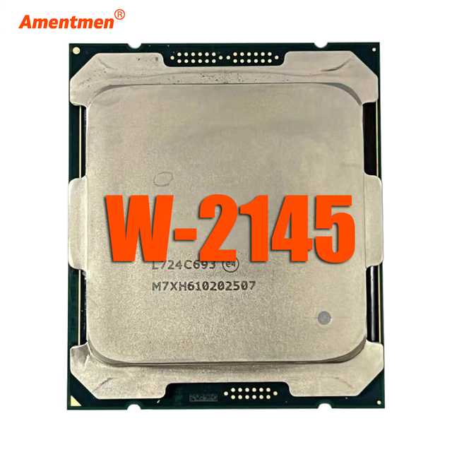 For Xeon W-2145 CPU 14nm 8 Cores 16 Threads 3.7GHz 11MB 140W Processor LGA2066 for X299 C422 Chipset Motherboard W2145 Processor