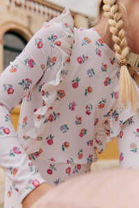 Usine directement professionnelle OEM écologique partout imprimé floral <span class=keywords><strong>combinaison</strong></span> de bain complète du corps style <span class=keywords><strong>surf</strong></span> avec volants - Product Image 5