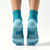 Chaussettes de sport athlétiques respirantes à cinq doigts pour yoga, pilates, course et entraînement, vente en gros personnalisée