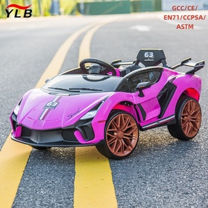 Voiture télécommandée pour enfants 12V en plastique, super puissante, avec affichage de l'électricité et double transmission - Product Image 1