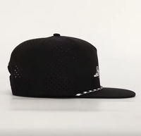 Gorra Snapback Personalizada al por Mayor con Logotipo Bordado de 5 Paneles, Gorras Snapback de Visera Plana Estilo Hip Hop, Gorra Perforada con Corte Láser