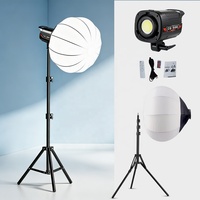 NOUVEAU Kit d'éclairage de studio avec boule softbox de 65 cm, lumière LED bicolore 100W 220V et trépied de 2,1 m pour diffusion en direct et vlogging