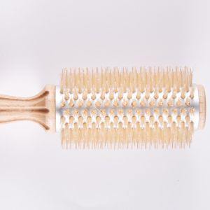 แปรงม้วนผมแบบมืออาชีพ ขนาดใหญ่พิเศษ 58 มม. สำหรับผมยาว/หนา ใช้ในร้านเสริมสวย ขนแปรงทำจากขนหมูป่า สีขาว - Product Image 1