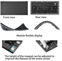 Écran d'affichage LED flexible incurvé avec luminosité de 550 cd, contraste élevé, taux de rafraîchissement rapide, garantie d'un an pour une utilisation en intérieur