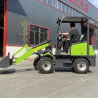 TIANTONG 500kg Elektrischer Allradlader Mini Knickgelenkter Hoflader mit Lithium-Batterie Bestes Angebot
