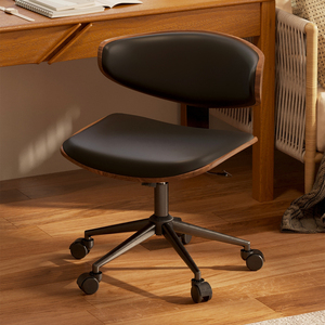 Ghế văn phòng xoay nâng hạ bằng gỗ bọc da hiện đại, nội thất bàn làm việc tại nhà, ghế học tập, chơi game, ghế giám đốc, ghế máy tính, ghế văn phòng ergonomic - Product Image 6