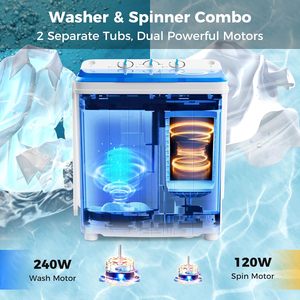 Very Hot Popular of Top Loading Portable Twin Tub/semi Auto /portable <b>Mini</b> Washing Machine - Product Image 4