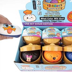 Jouet Squishy Kawaii en forme de Boulette Vapeur, Jouet Anti-Stress à Remontée Lente avec Cuiseur Vapeur en Bambou, Boîte Mystère Couleurs Aléatoires pour Enfants - Product Image 4